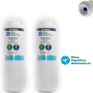 Pack 2 filtros frigorífico interno compatible UKF8001 / UKF8001AXX