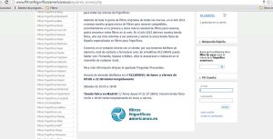 Pantalla de nuestros datos en nuestra tienda on line.