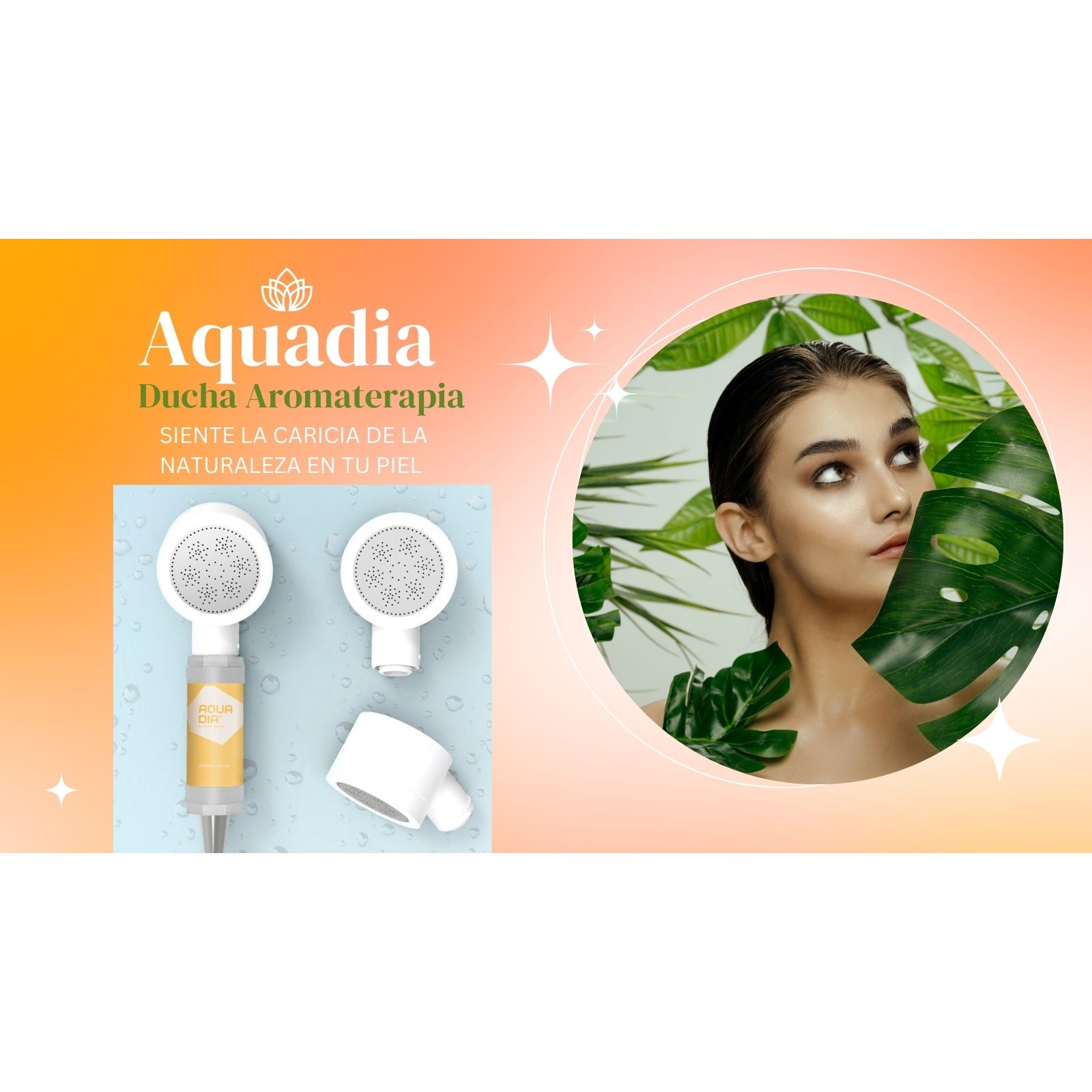 Pack Aromaterapia Coreana Cabezal ducha y cartucho Gardenia - Imagen 4