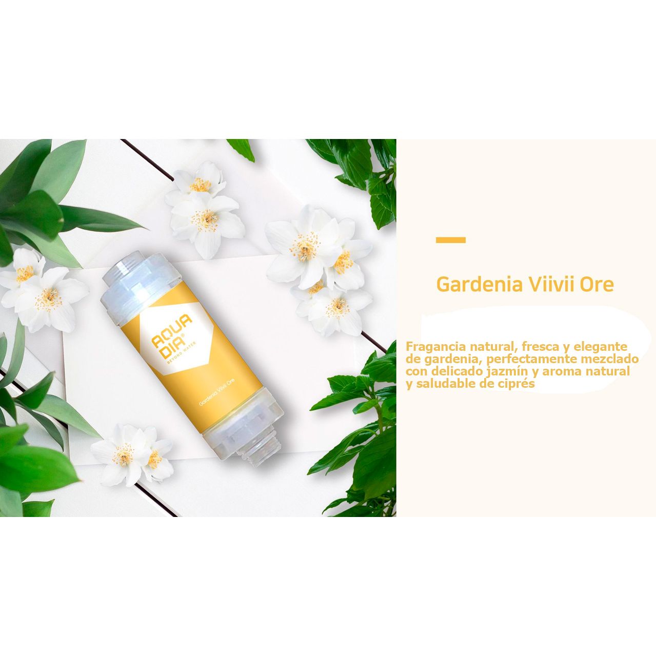 Pack Aromaterapia Coreana Cabezal ducha y cartucho Gardenia - Imagen 11