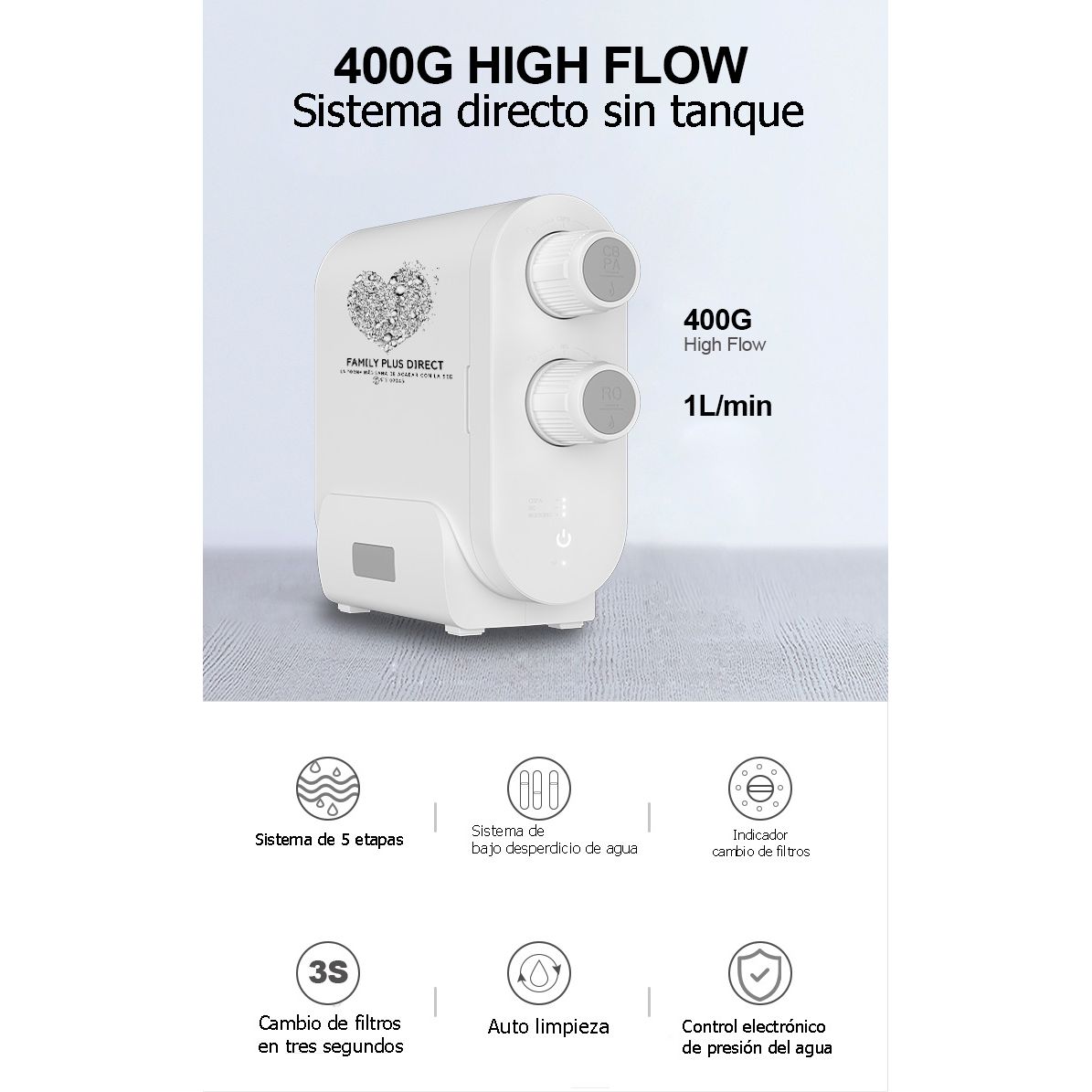 Osmosis inversa flujo directo Family Plus Direct - Imagen 5