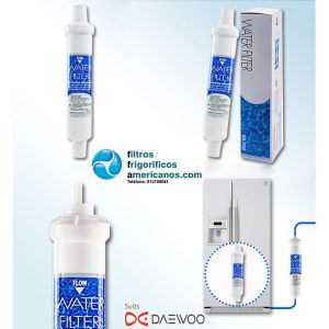 Pack 2 Filtros frigorífico Daewoo DD-7098 Banseok Puritec