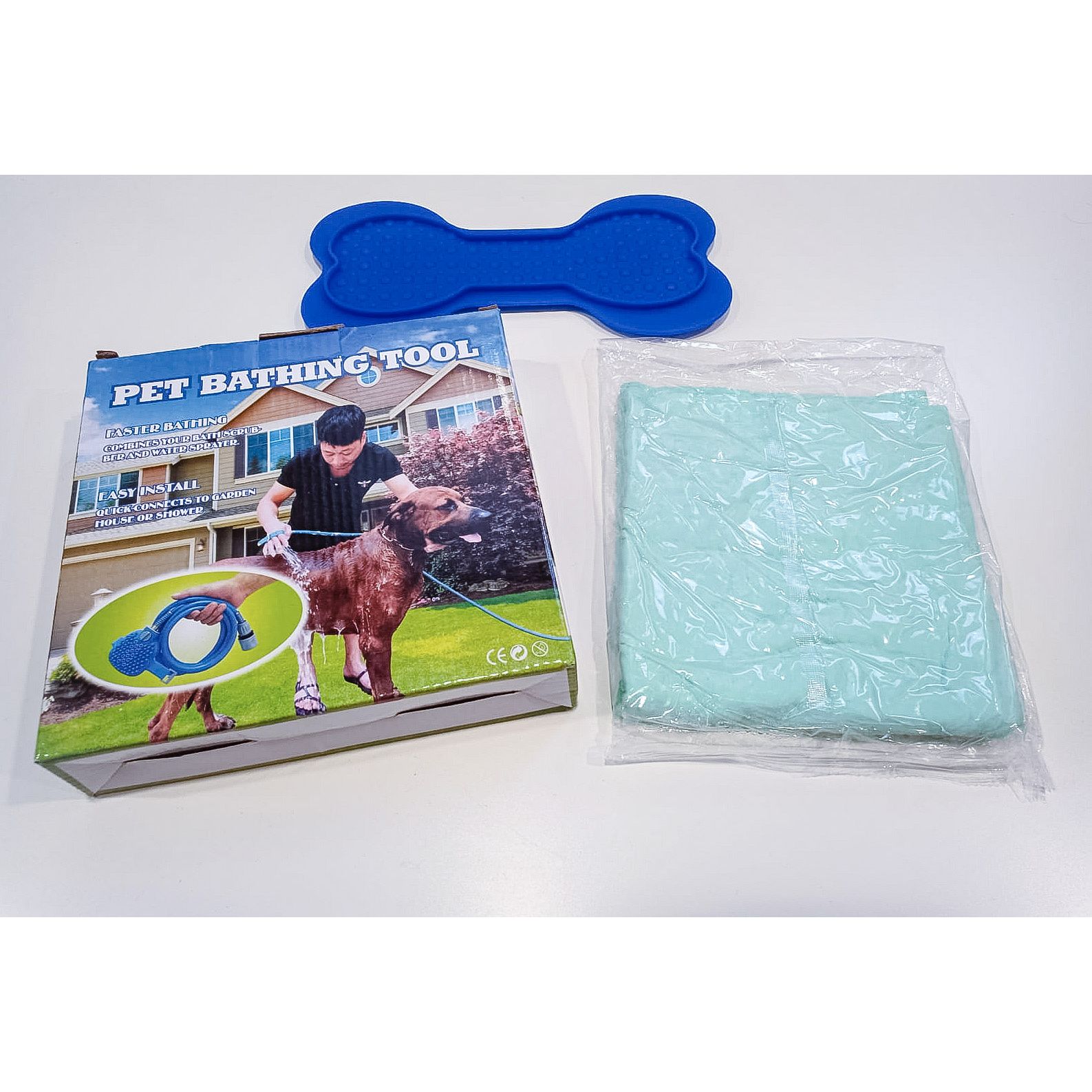 Kit guante ducha mascotas con toalla y alfombra de regalo - Imagen 8