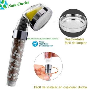 Filtrado de agua total. Filtro KDF grifo cromado y Naturducha