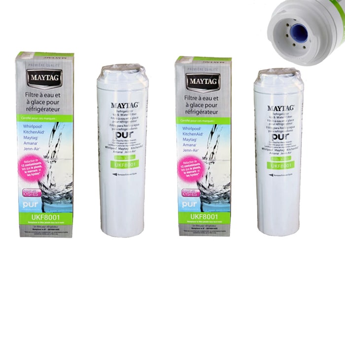 Pack 2 filtros originales frigorífico interno Maytag UKF8001