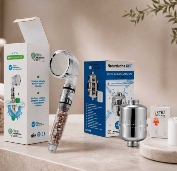 Pack Filtrado total de Ducha universal Eco (dos filtros)