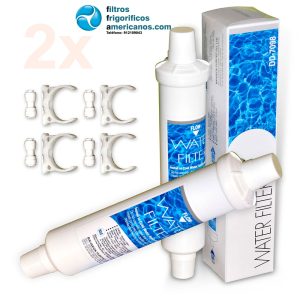 Pack 2 Filtros frigorífico Daewoo DD-7098 Banseok Puritec