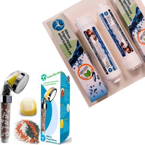 Pack 2 filtros universales nevera externo + filtro ducha universal