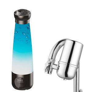 Pack Botella Generadora agua hidrogenada Japon y filtro grifo
