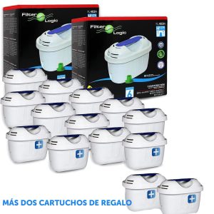 Pack 12 filtros Jarra Brita tipo Maxtra y 2 filtros Gratis