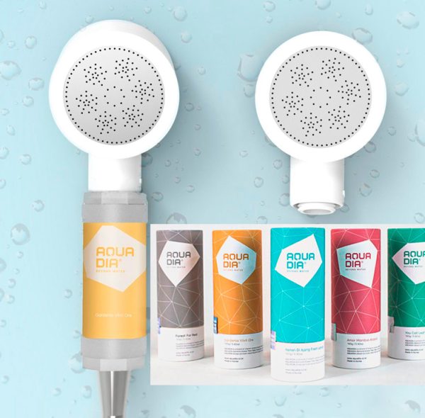 Pack Anual Aromaterapia Cabezal ducha y cartuchos coreanos Aquadia