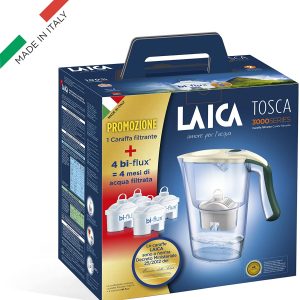 Pack Jarra filtrante Laica Carmen Tosca + 3 filtros Biflux