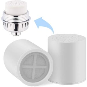 Dos recambios antibacterianos para filtro ducha KDF 15 etapas