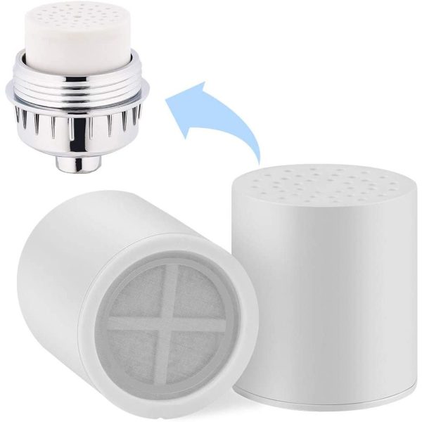 Dos recambios antibacterianos para filtro ducha KDF 15 etapas