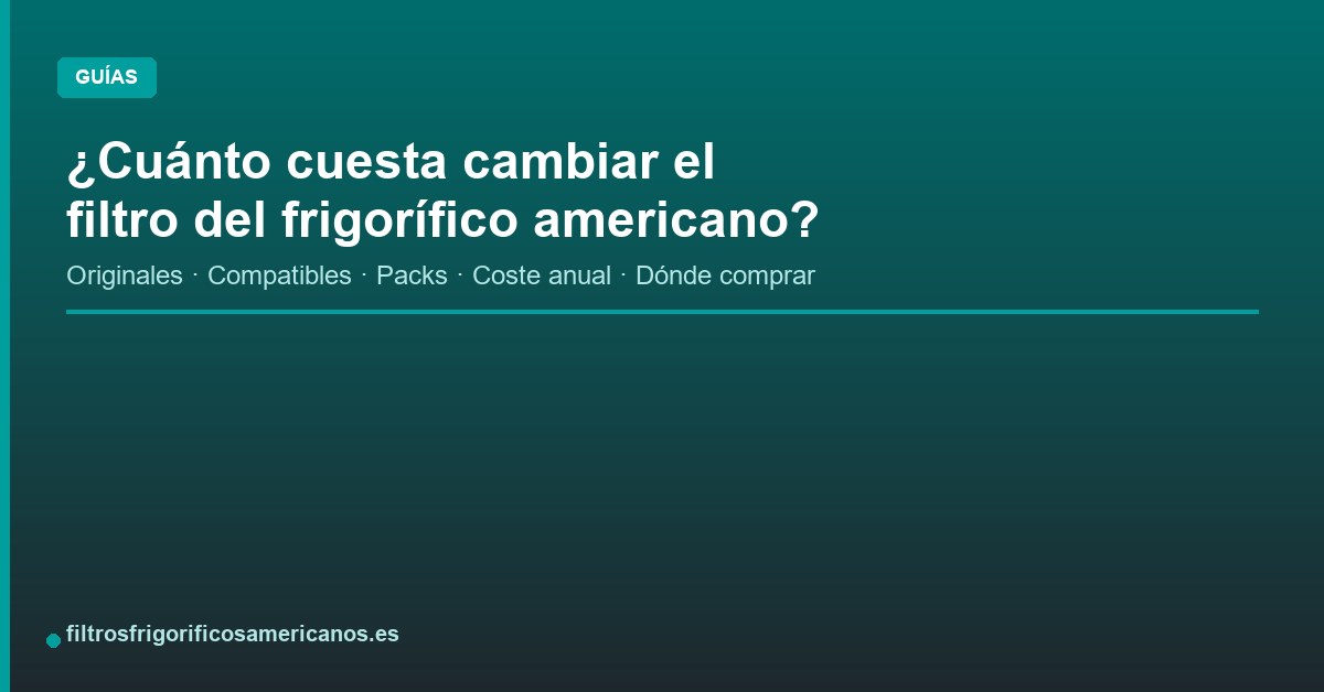 En este momento estás viendo ¿Cuánto cuesta cambiar el filtro del frigorífico americano?