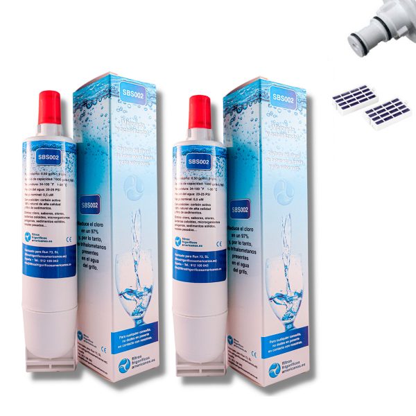 Pack 2 filtros compatibles SBS002/05 + 2 filtros antibacterianos